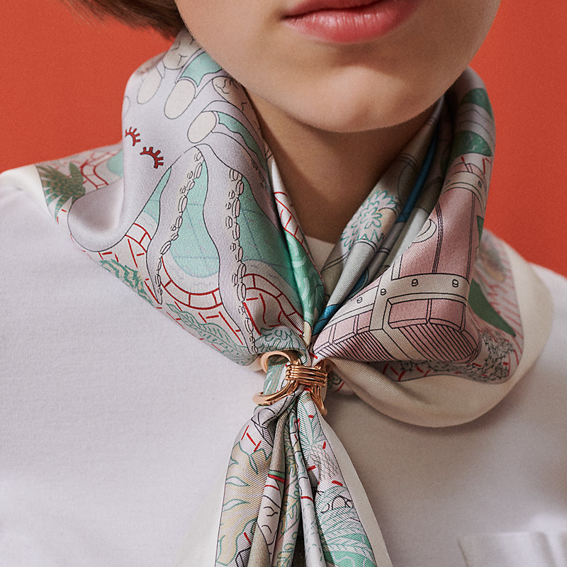 Noeud de H scarf 90 ring | Hermès USA